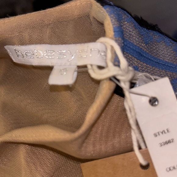 Nordstrom Blue and Cream Mini Dress - Picture 4 of 15